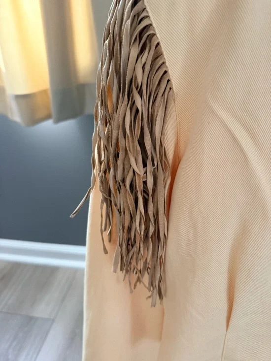 Vintage Double D Ranch Yellow Embroidered Fringe Western Jacket - Picture 7 of 10